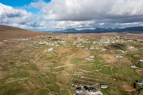 Gweedore 'un havadan görünüşü - County Donegal, İrlanda — Stok fotoğraf
