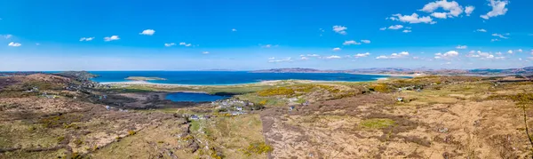 Flygfoto över Portnoo, Narin och Clooney i grevskapet Donegal, Irland — Stockfoto