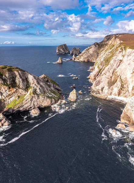 La increíble costa de Port entre Ardara y Glencolumbkille en el Condado de Donegal - Irlanda — Foto de Stock