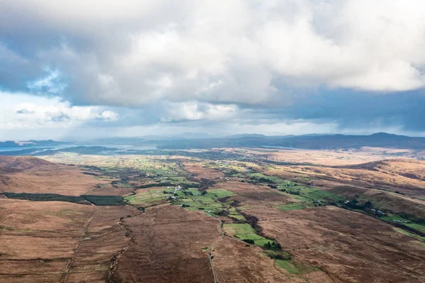 Gortnalake e Creeslough vistos da Montanha Muckish no Condado de Donegal - Irlanda — Fotografia de Stock