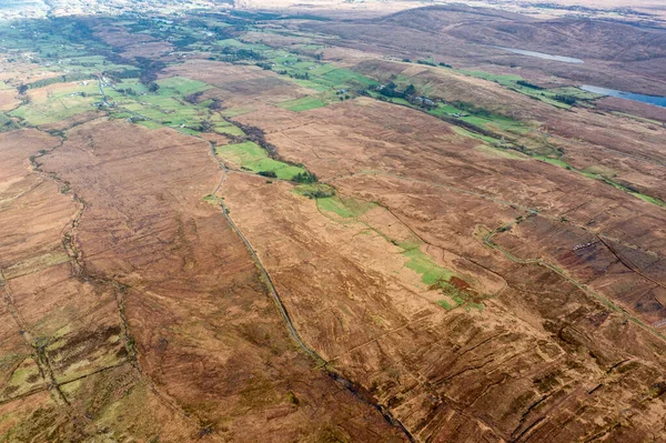 Gortnalake sett utifrån Muckish Mountain i grevskapet Donegal - Irland — Stockfoto