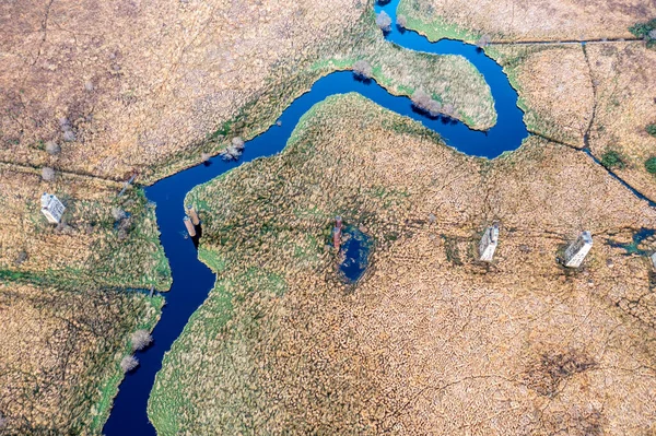 Letecký pohled na železniční Viadukt Owencarrow od Creeslough v hrabství Donegal - Irsko — Stock fotografie