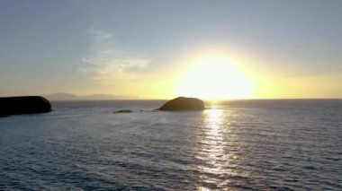 Donegal, İrlanda 'da Mountcharles' ın güzel kartallar yuvası..