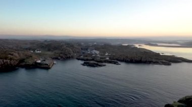 Donegal İlçesindeki Kincasslagh 'ın İrlanda' daki hava manzarası