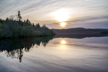 Donegal, İrlanda 'daki güzel Lough Derg