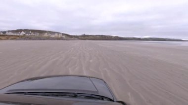 İrlanda 'nın Donegal ilçesindeki Rossnowlagh Sahili' nde