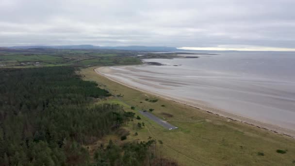 Vista aérea de Murvagh en el Condado de Donegal, Irlanda — Vídeo de stock