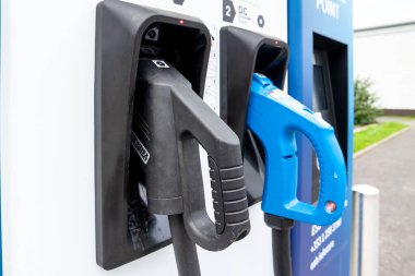 Killybegs, İrlanda - 13 Ekim 2021: Hızlı hücum noktası şehrin ortasında yer almaktadır