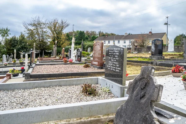 Killybegs, Irlandia - Obtober 13 2021: Cmentarz z widokiem na Atlantyk — Zdjęcie stockowe