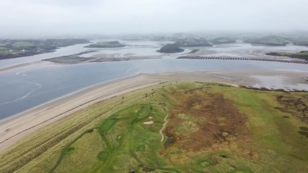 Vista aérea de Murvagh en el Condado de Donegal, Irlanda — Vídeos de Stock