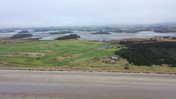 爱尔兰Donegal县Murvagh的空中景观 — 图库视频影像
