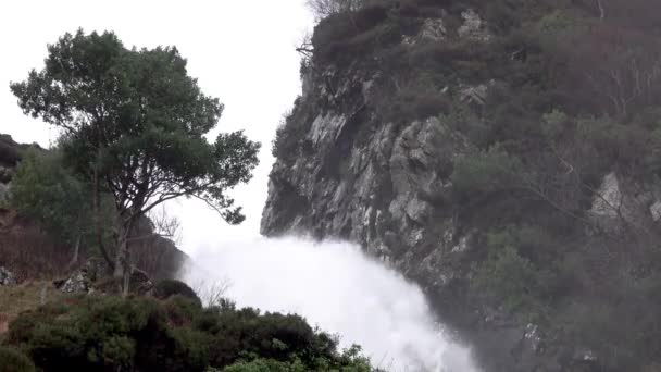 Assaranca Wasserfall bei Ardara im County Donegal - Irland. — Stockvideo