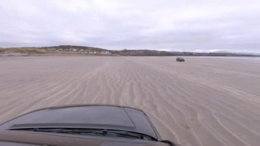 İrlanda 'nın Donegal ilçesindeki Rossnowlagh Sahili' nde