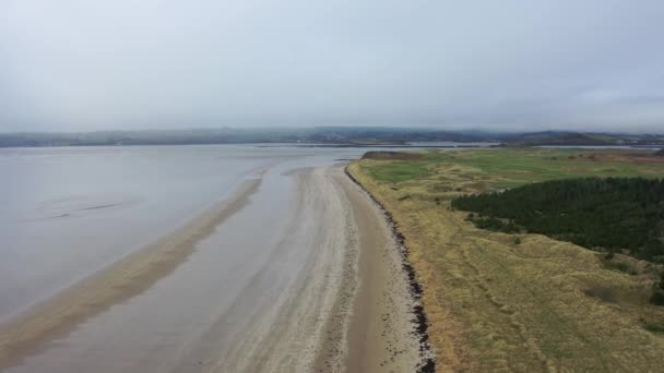 Murvagh 'ın İrlanda' nın Donegal ilçesindeki hava manzarası — Stok video