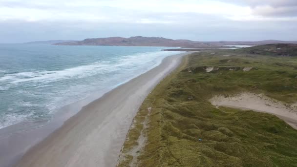 Dooey beach by Lettermacaward in County Donegal - Ireland — стокове відео
