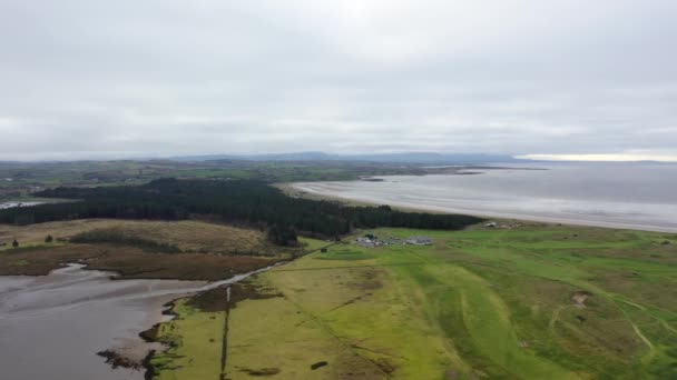 Αεροφωτογραφία του Murvagh στο County Donegal, Ιρλανδία — Αρχείο Βίντεο