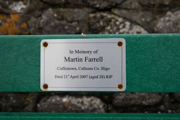 Easky, Condado de Sligo, Irlanda - 12 de octubre de 2021: Señal recordando a Martin Farrell perdido — Foto de Stock
