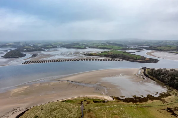 Aerial view of Golf site in Ireland — Stock Photo, Image