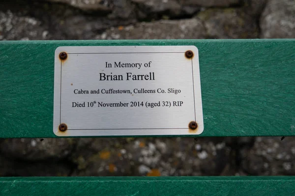 Easky, Condado de Sligo, Irlanda - 12 de octubre de 2021: Señal recordando a Martin Farrell perdido — Foto de Stock