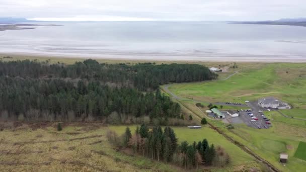 Aerial view of Murvagh in County Donegal, Ireland — Stock Video