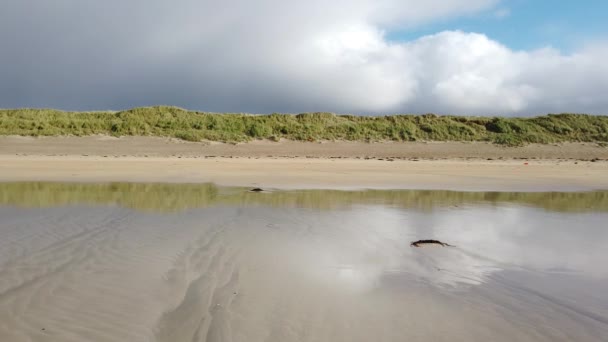 Las dunas de Portnoo, Narin, playa en el Condado de Donegal, Irlanda — Vídeos de Stock