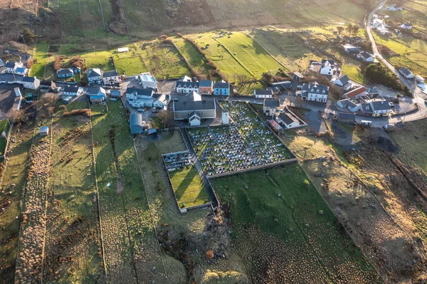 Irleand Cumhuriyeti Donegal İlçesinde Glencolumbkille 'in hava manzarası — Stok fotoğraf