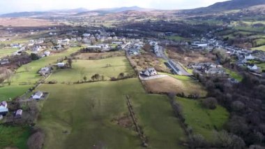 Ardara 'nın Donegal İlçesi' ndeki hava görüntüsü - İrlanda