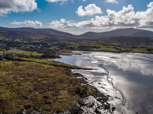 Αεροφωτογραφία της Ardara στο County Donegal - Ιρλανδία — Φωτογραφία Αρχείου