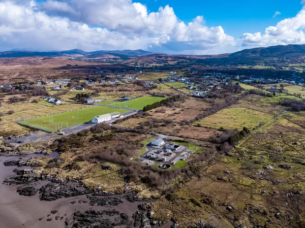 Αεροφωτογραφία της Ardara στο County Donegal - Ιρλανδία — Φωτογραφία Αρχείου