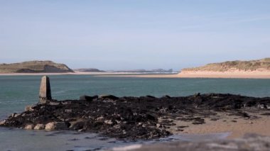 Donegal İlçesindeki Ballyness Körfezi 'nin havadan görünüşü - İrlanda