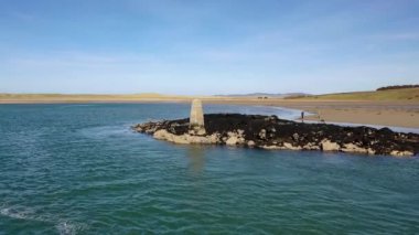 Donegal İlçesindeki Ballyness Körfezi 'nin havadan görünüşü - İrlanda