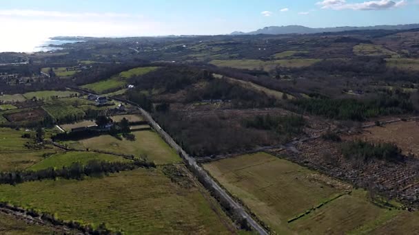 Luftaufnahme von Frosses im County Donegal - Irland. — Stockvideo