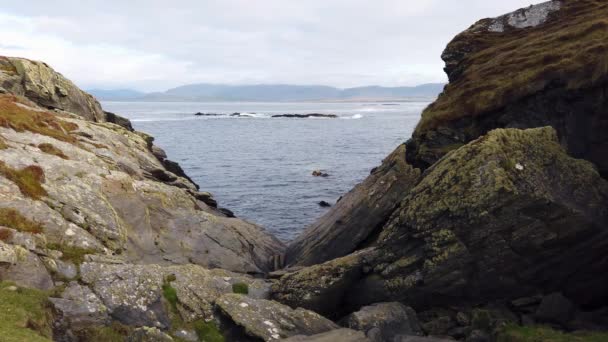 The beautiful shores at Dawros Head in County Donegal - Ireland — стокове відео