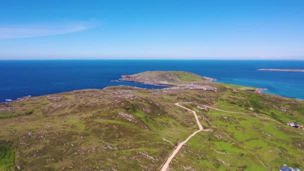 Luchtfoto Van Het Nieuwe Pad Naar Murder Hole Beach Officieel — Stockvideo