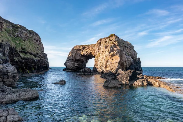 Flygfoto Över Great Pollet Sea Arch Fanad Peninsula Grevskapet Donegal — Stockfoto