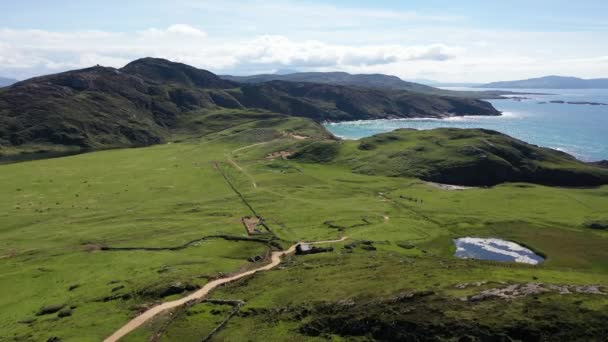 Vista Aérea Del Nuevo Camino Playa Murder Hole Oficialmente Llamada — Vídeos de Stock