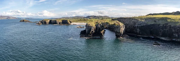 Aerial View Great Pollet Sea Arch Fanad Peninsula County Donegal — Stock Photo, Image
