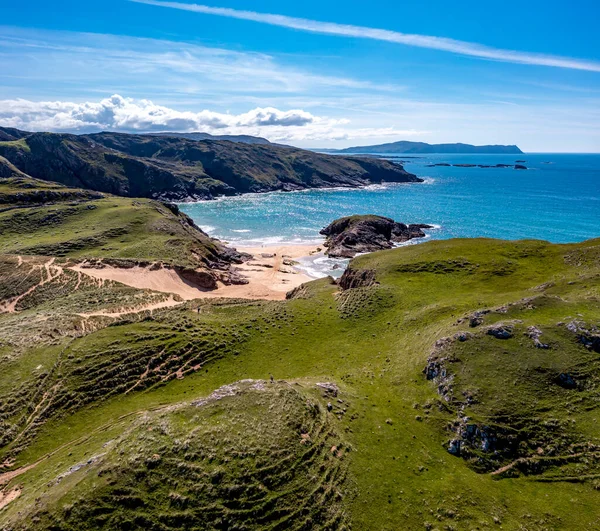 Vue Aérienne Plage Murder Hole Officiellement Appelée Boyeghether Bay Dans — Photo