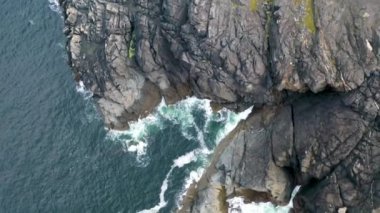 Ardara 'nın İrlanda Cumhuriyeti Donegal ilçesindeki Loughros Point hava manzarası.