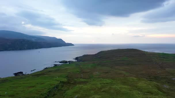 Widok Lotu Ptaka Loughros Point Przez Ardara Hrabstwie Donegal Republika — Wideo stockowe