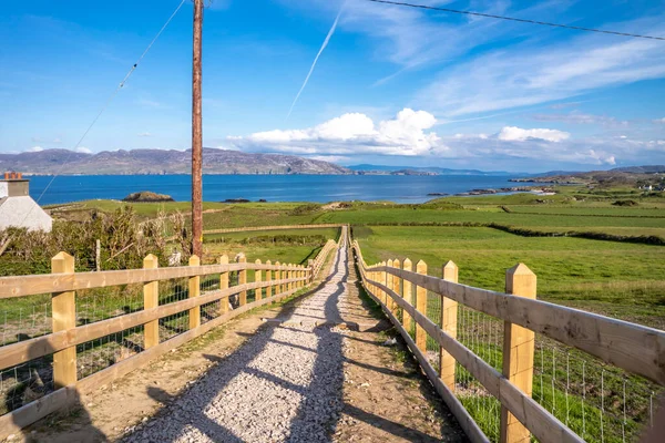 Nowa Ścieżka Wielkiego Łuku Polleckiego Półwysep Fanad Hrabstwo Donegal Irlandia — Zdjęcie stockowe