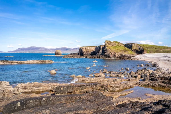 Praia Lado Great Pollet Sea Arch Fanad Peninsula County Donegal — Fotografia de Stock