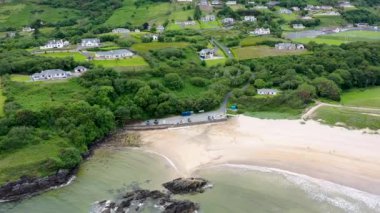 Killybegs, County Donegal, İrlanda 'dan Fintra Plajı,