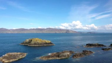 Büyük Pollet Deniz Kemeri, Fanad Yarımadası, Donegal İlçesi, İrlanda Havadan Görünümü.