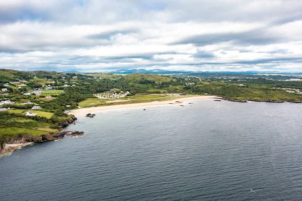Aerial Fintra Beach Killybegs County Donegal Írország — Stock Fotó