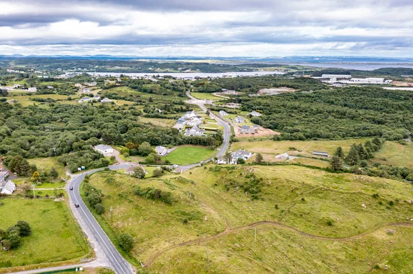 Aerial View Fintra Road Killybegs County Donegal Ireland — Stockfoto