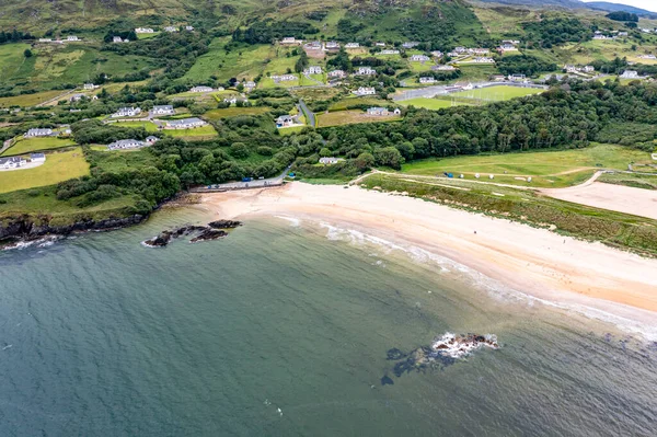 Flygfoto Från Stranden Fintra Killybegs Grevskapet Donegal Irland — Stockfoto