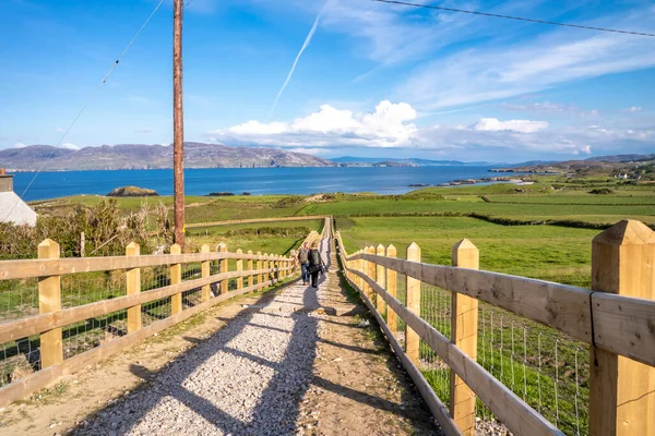 Nowa Ścieżka Wielkiego Łuku Polleckiego Półwysep Fanad Hrabstwo Donegal Irlandia — Zdjęcie stockowe