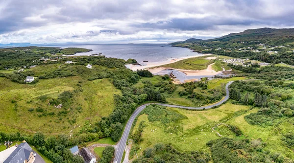 Aerial View Fintra Road Killybegs County Donegal Ireland — 스톡 사진