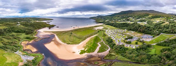 Aerial View Killybegs Gaa Pitch Fintra Beach Killybegs County Donegal — Stockfoto